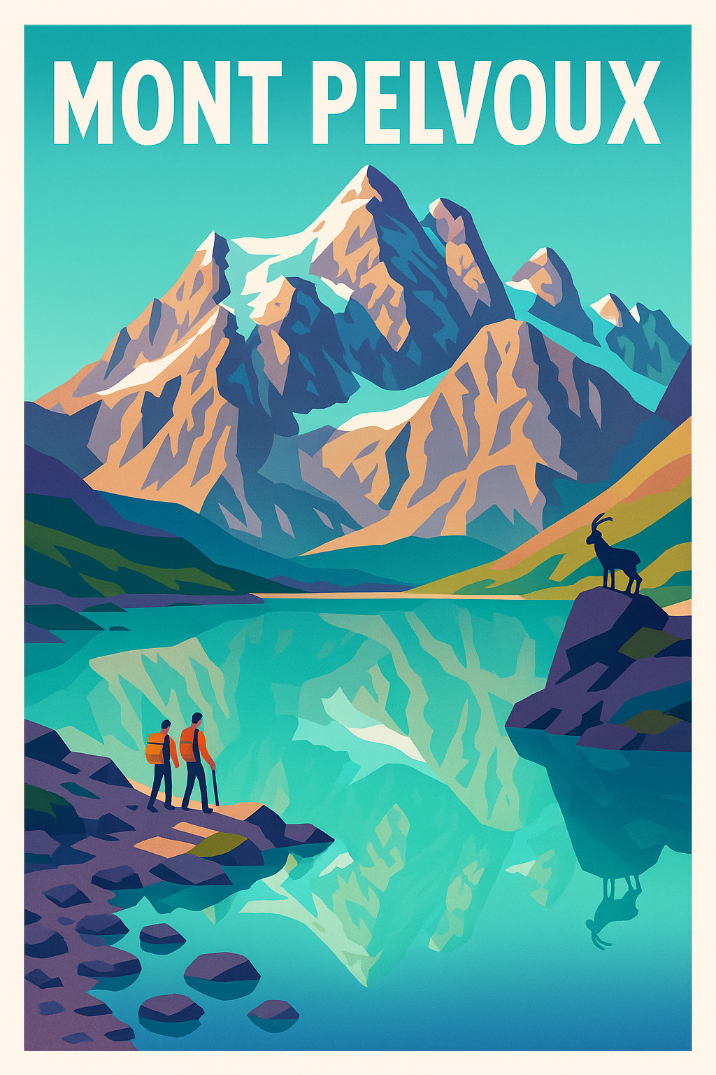Affiche de Mont Pelvoux - Évasion majestueuse au cœur des Écrins
