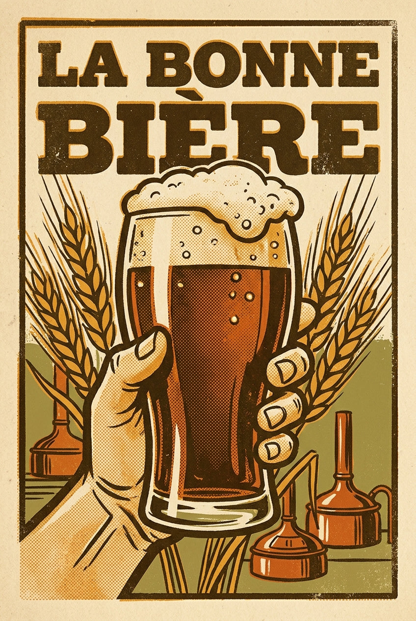 Affiche de la bière vintage, poster rétro | Afich