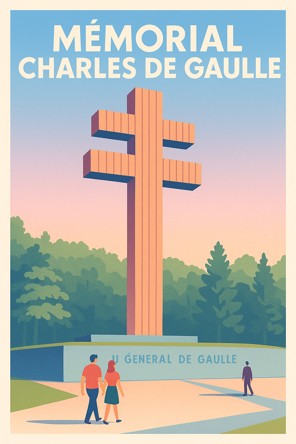 Affiche de Mémorial Charles de Gaulle - Un hommage historique au cœur de la France