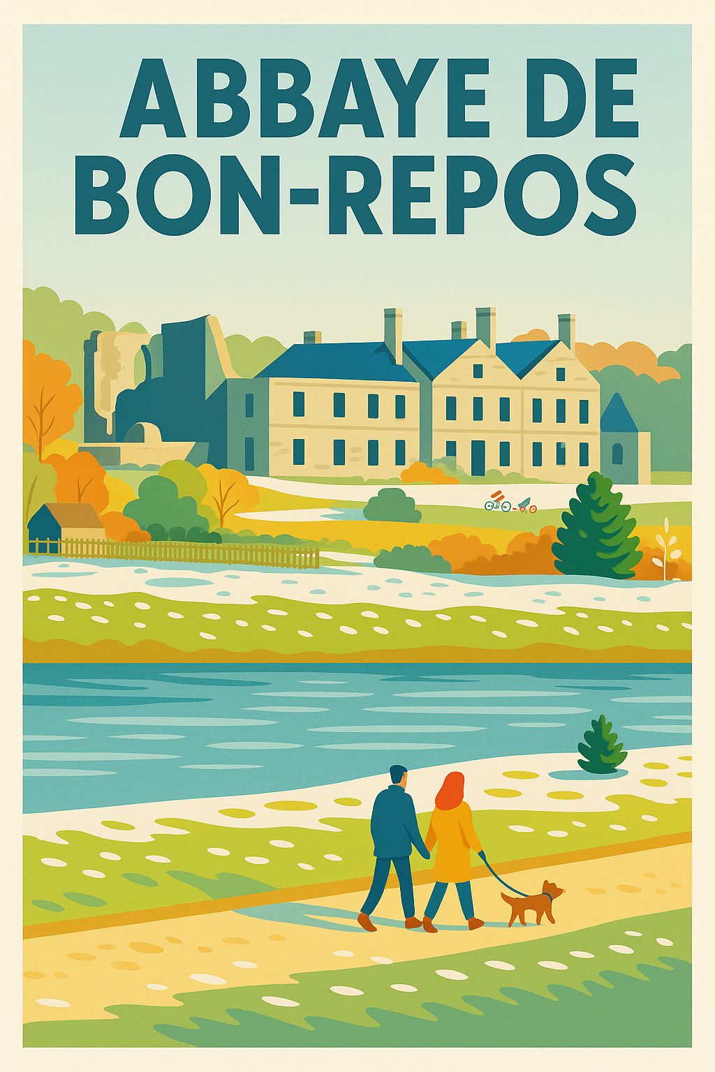 Affiche de Abbaye de Bon-Repos - Sérénité et patrimoine au bord du canal