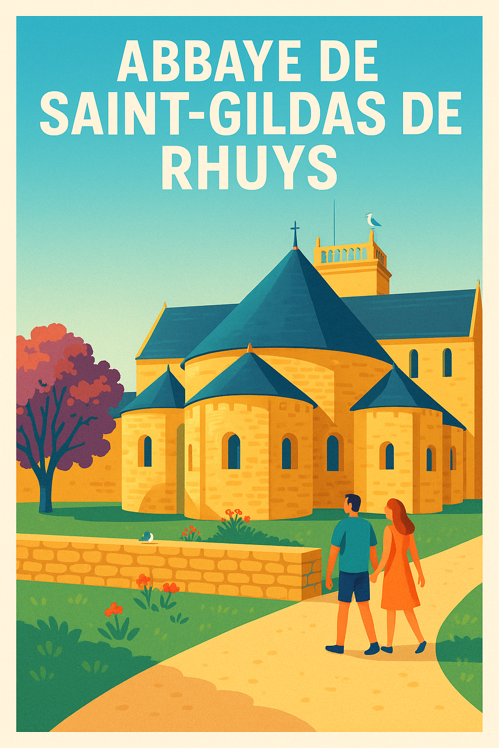 Affiche de Saint-Gildas-de-Rhuys - Sérénité bretonne au bord de l'océan