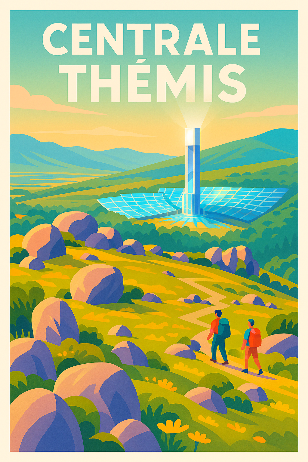 Affiche de Centrale Thémis - L'énergie solaire au cœur des Pyrénées