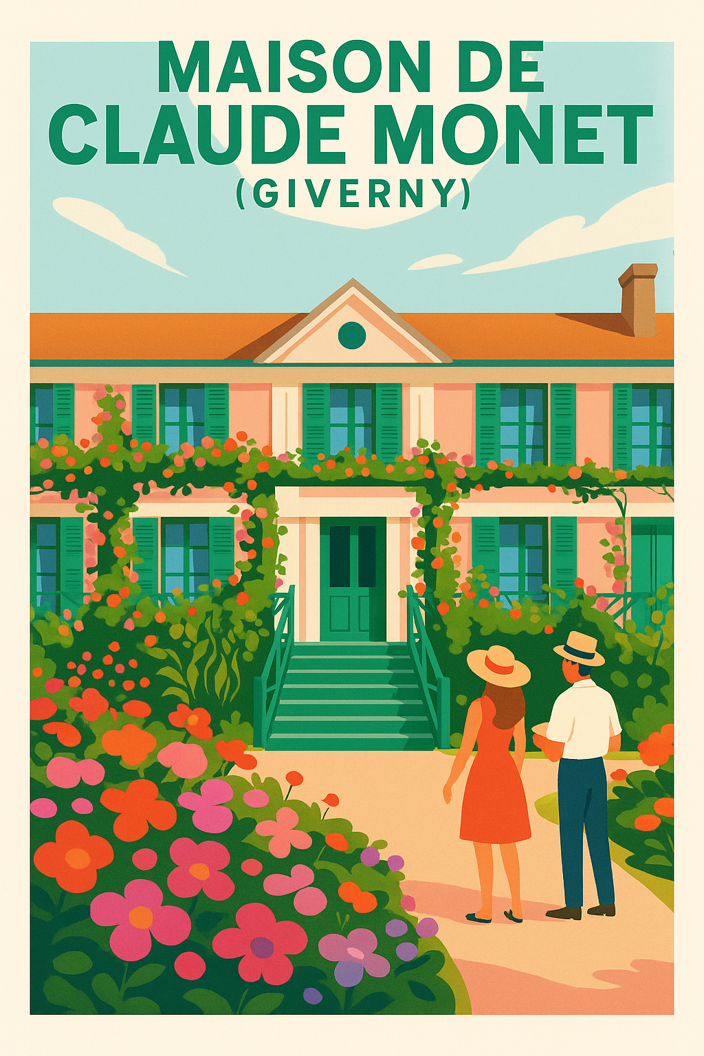 Affiche de Giverny - L'éclat floral de la Maison de Claude Monet