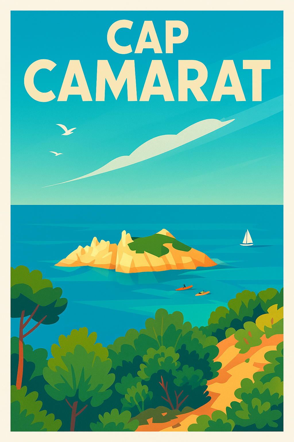 Affiche de Cap Camarat - L'éclat de la Méditerranée dans votre intérieur