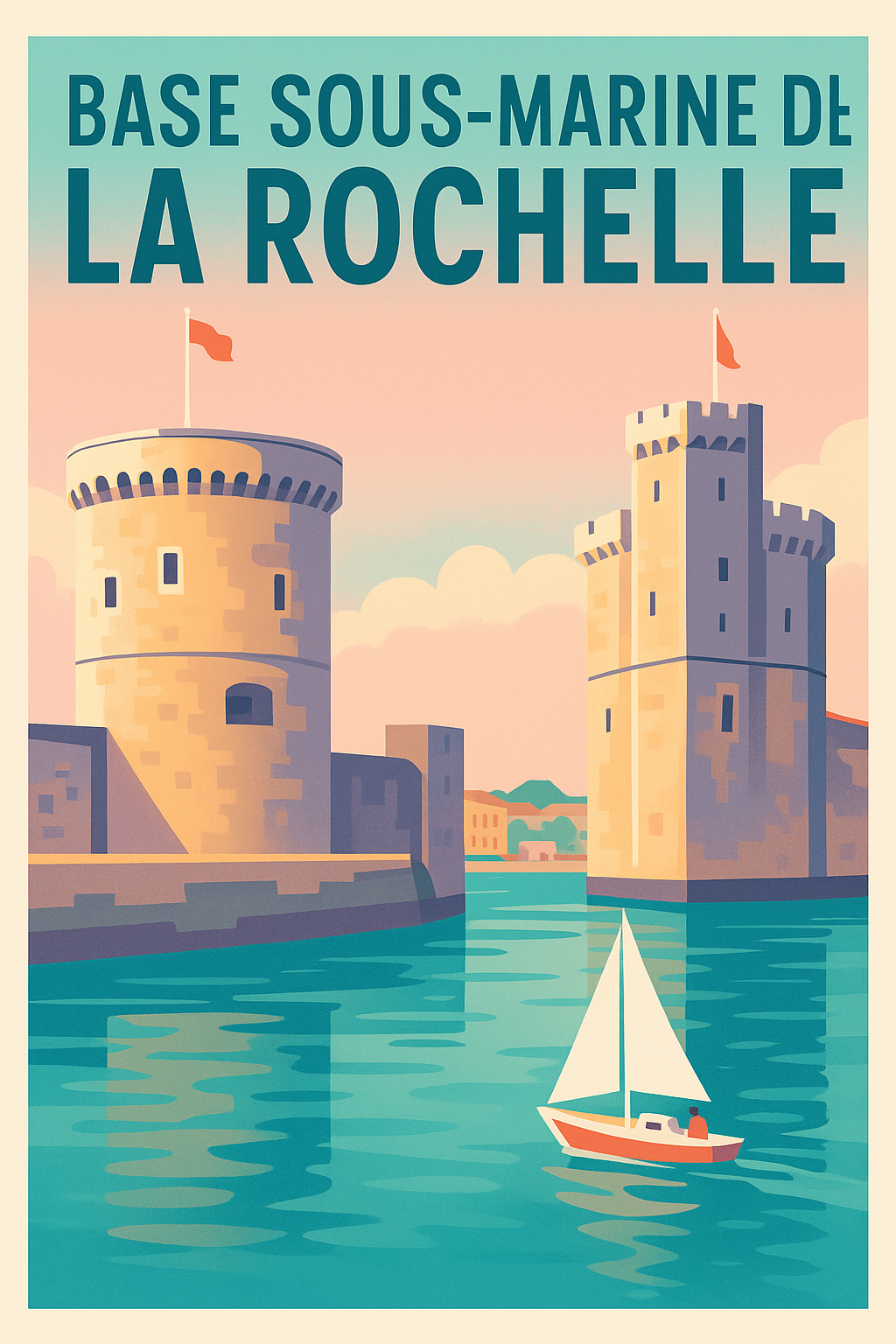 Affiche de La Rochelle - L'élégance historique du Vieux-Port
