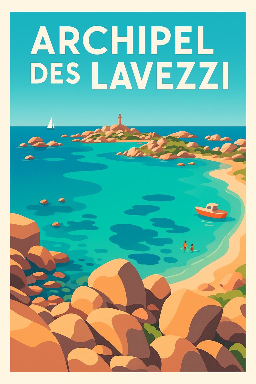 Affiche de Archipel des Lavezzi - Évasion sauvage au cœur des eaux turquoise