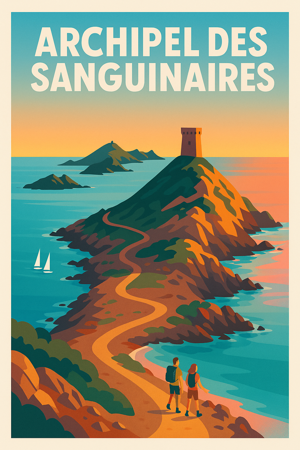 Affiche de Archipel des Sanguinaires - L'éclat du crépuscule corse