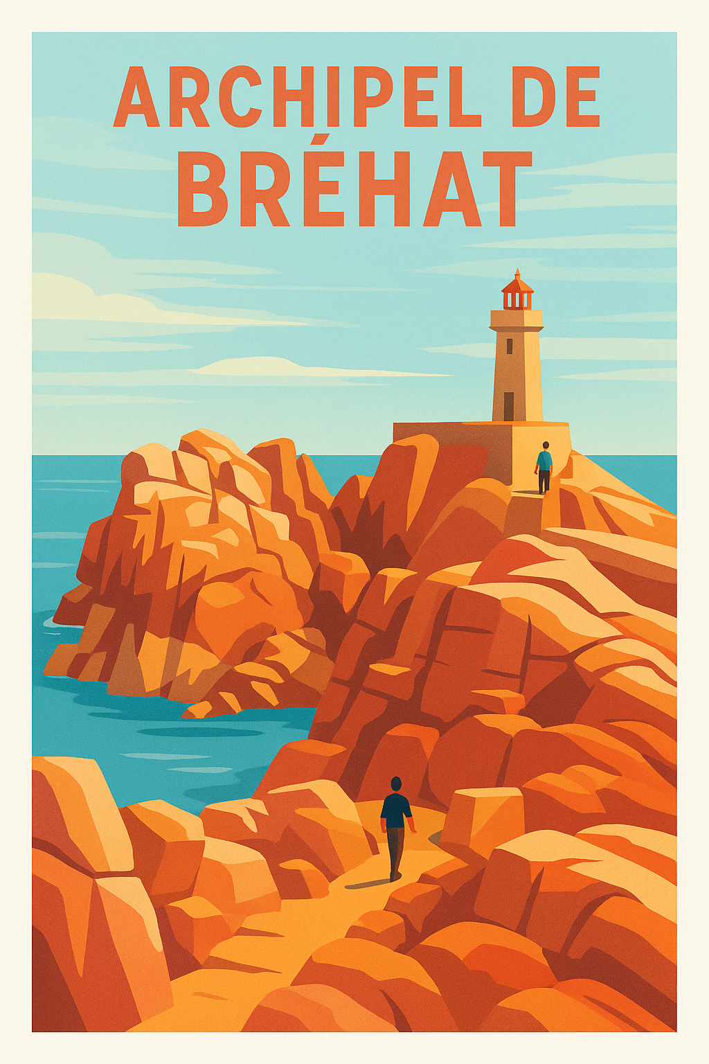 Affiche de Archipel de Bréhat - L'éclat sauvage du granit rose