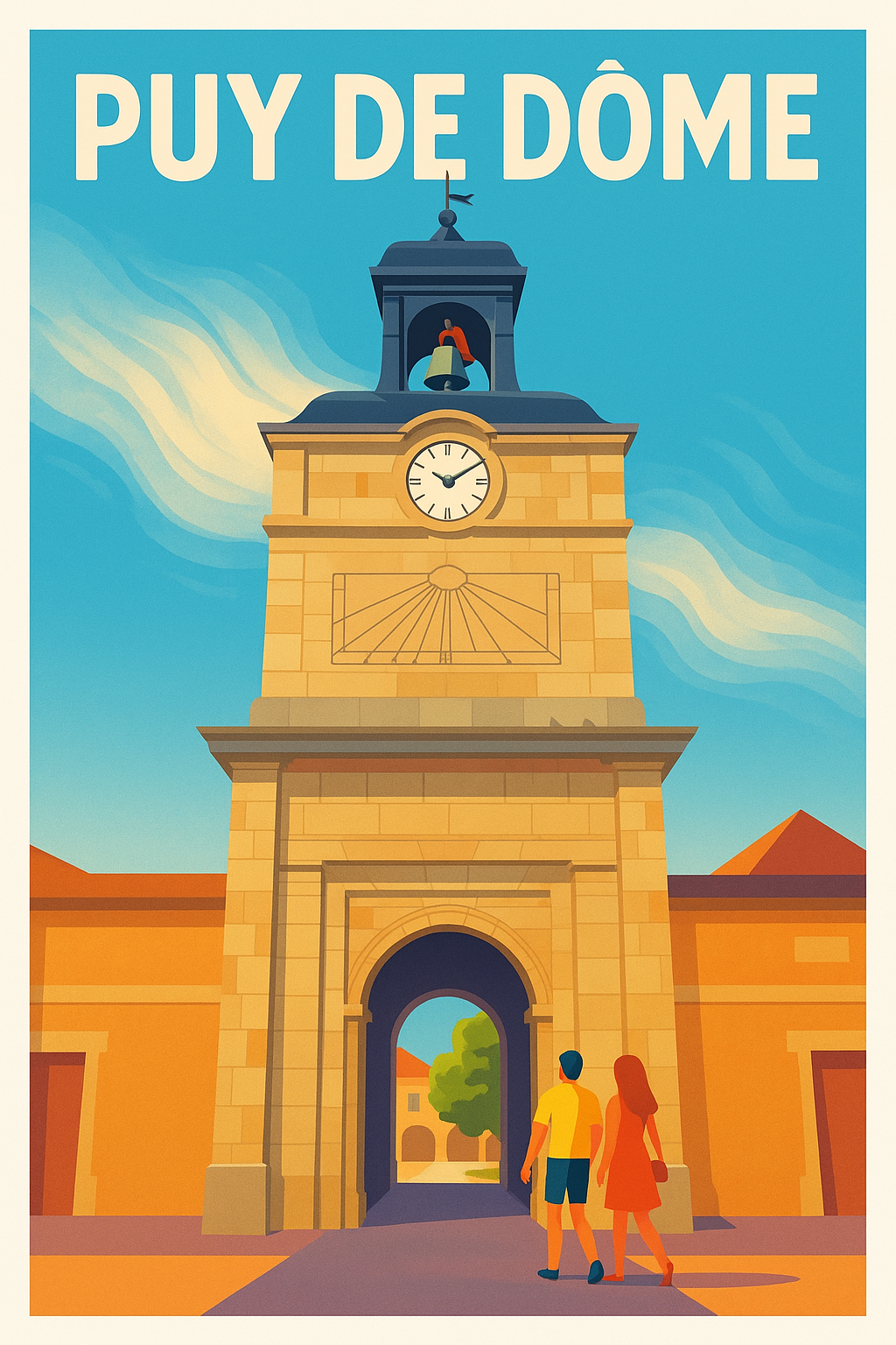 Affiche de Puy de Dôme - L’élégance intemporelle de l'architecture auvergnate