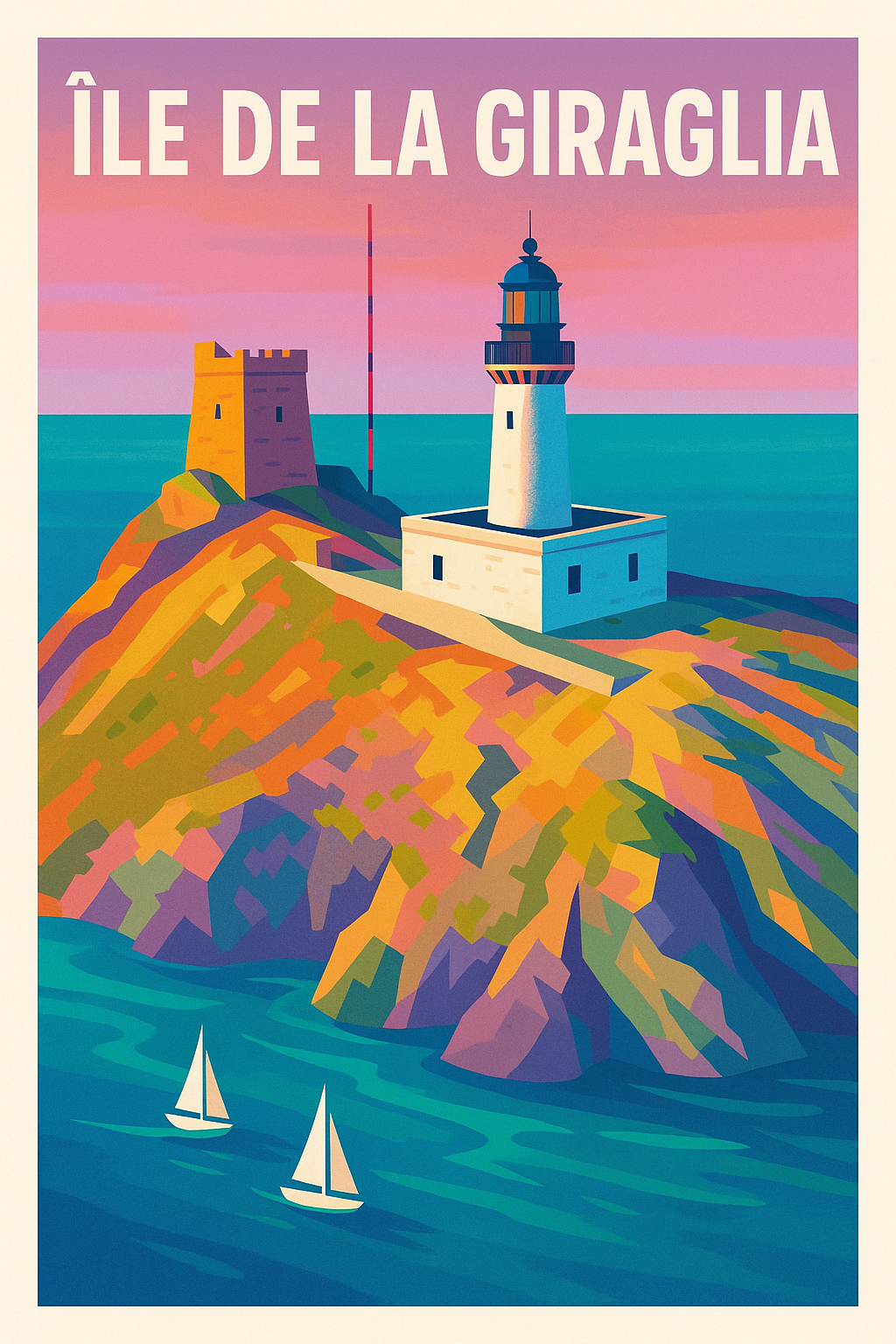 Affiche de Île de la Giraglia - L'éclat sauvage du Cap Corse