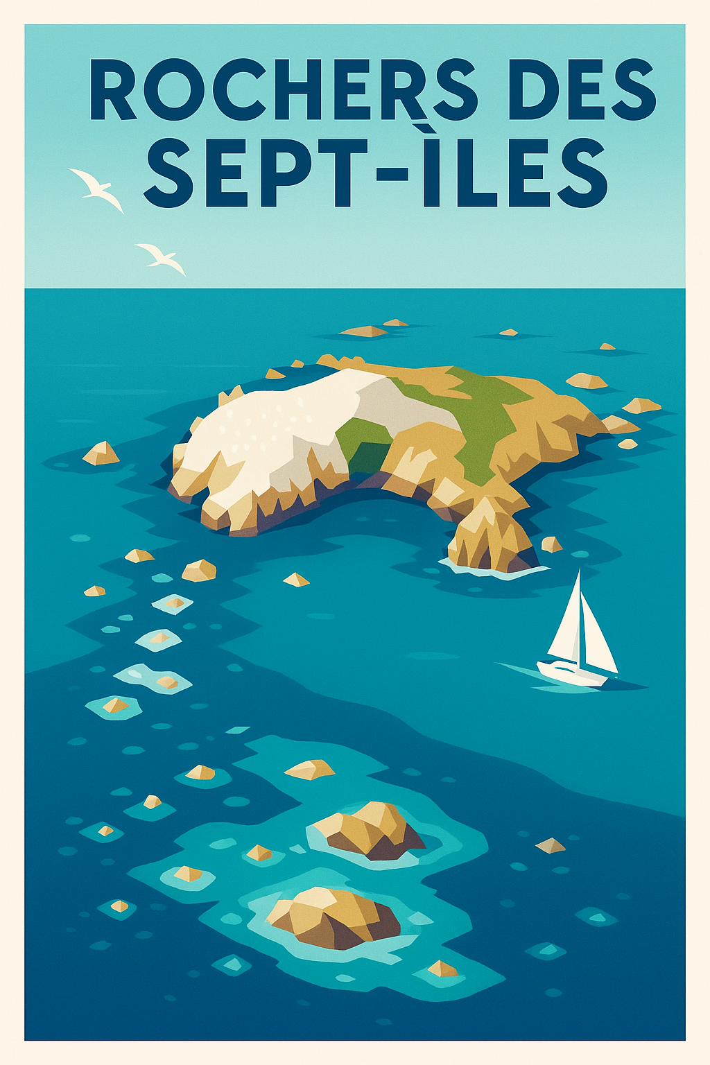 Affiche de Rochers des Sept-Îles - L'évasion sauvage au cœur de la Bretagne