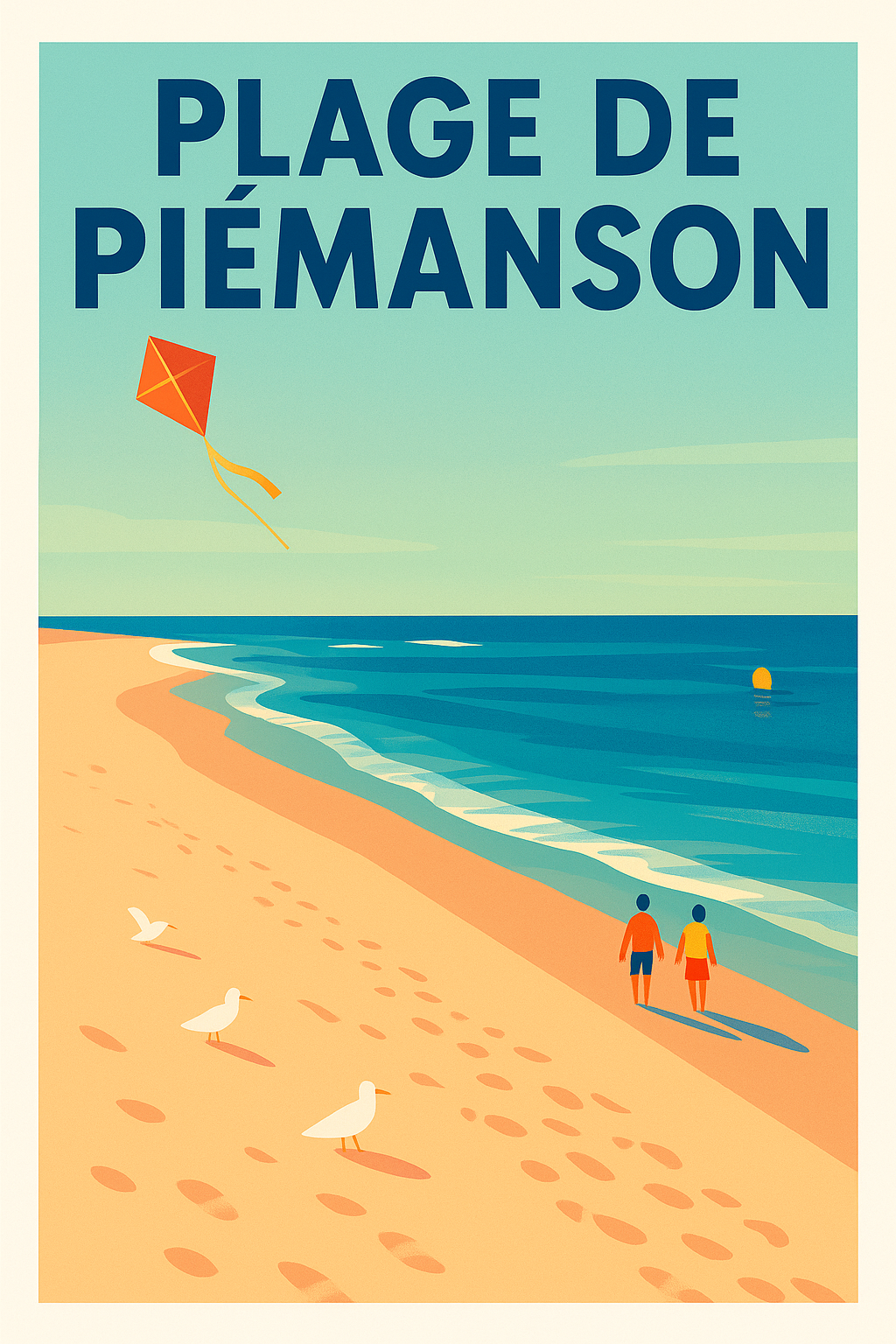 Affiche de Plage de Piémanson - L'esprit sauvage de la Camargue