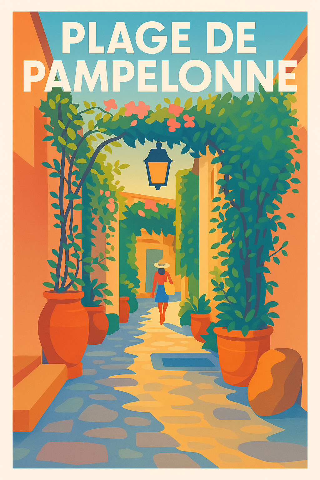 Affiche de Plage de Pampelonne - L'élégance ensoleillée de la Côte d'Azur