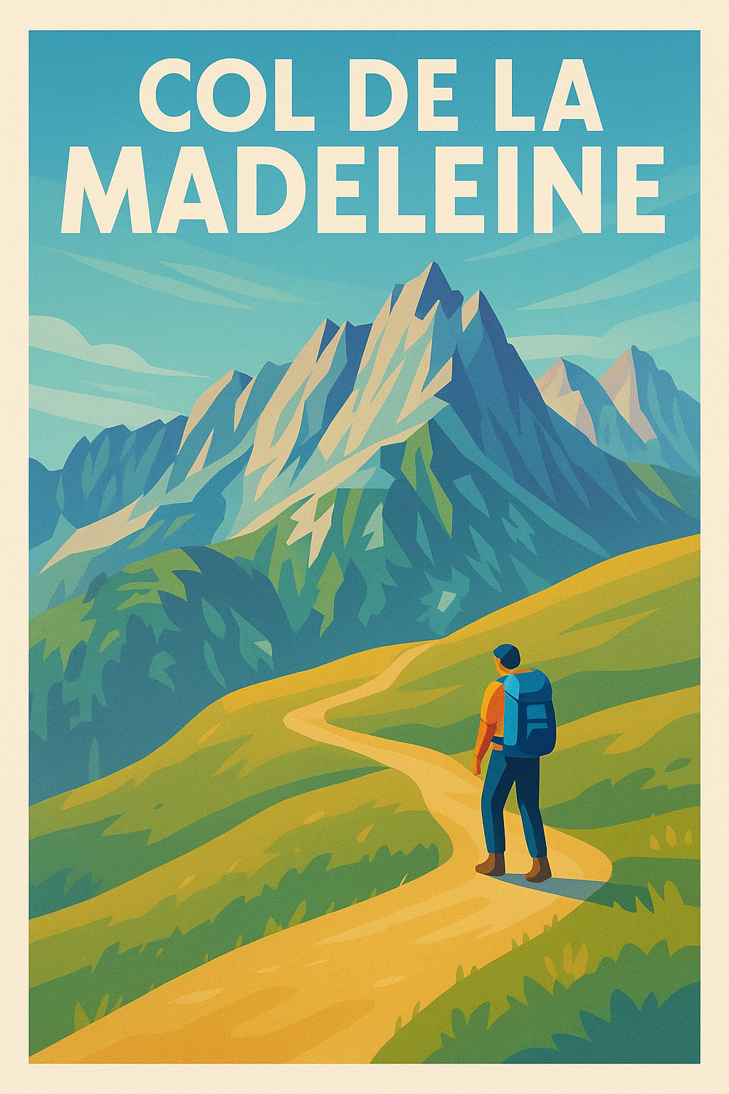 Affiche de Col de la Madeleine - L'ascension légendaire au cœur des Alpes