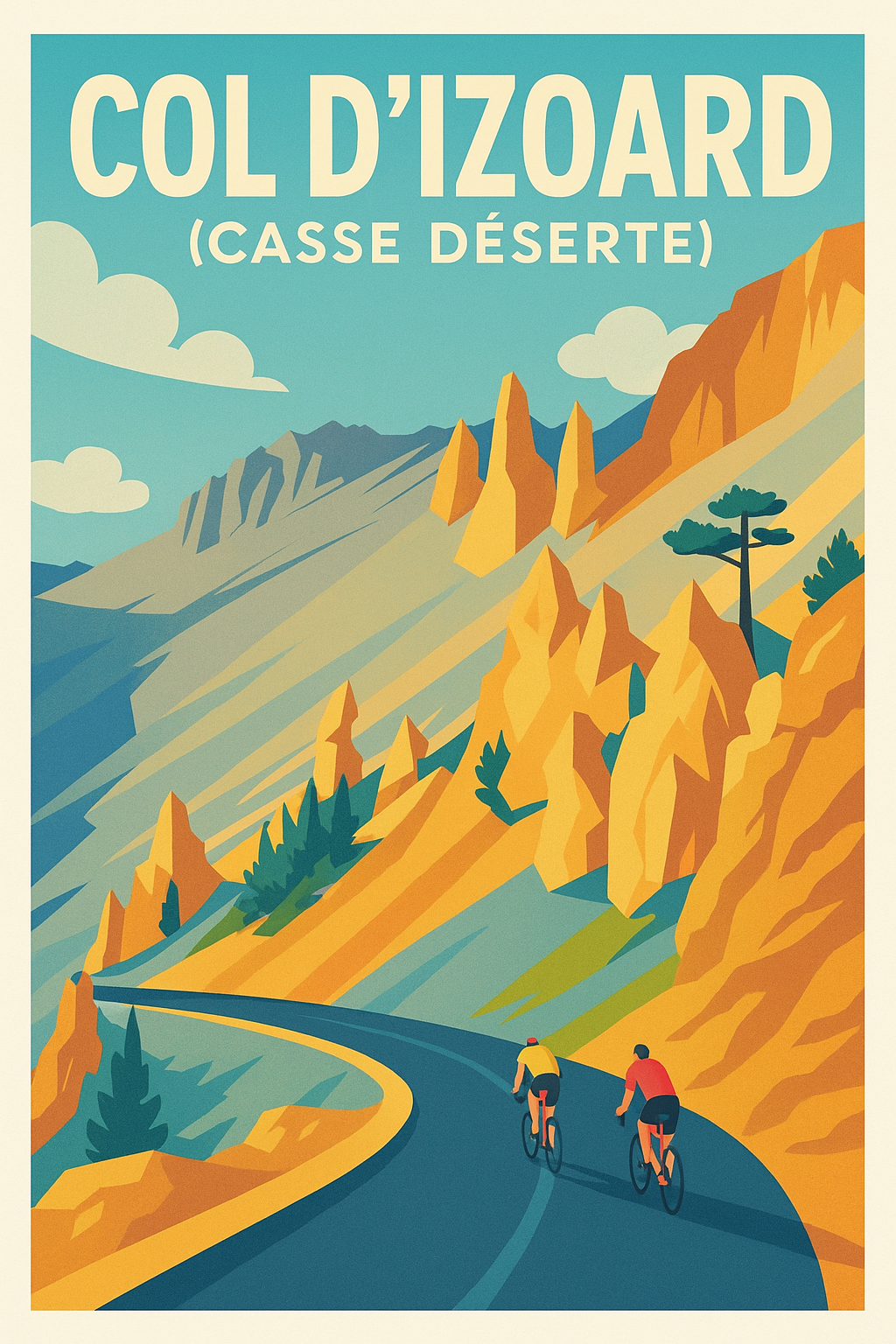 Affiche de Col d'Izoard - L'ascension mythique de la Casse Déserte