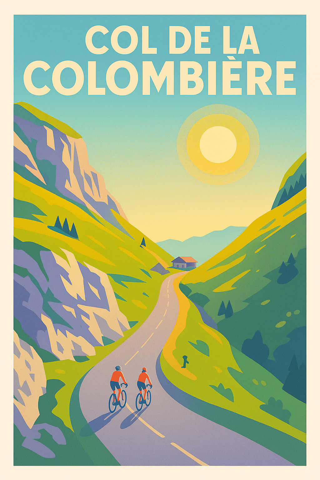Affiche de Col de la Colombière - L'ascension mythique des Alpes au sommet