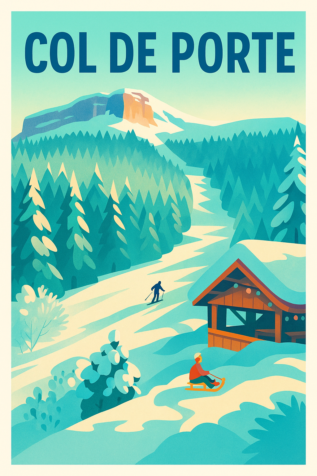 Affiche de Col de Porte - L'esprit vintage des sommets de Chartreuse