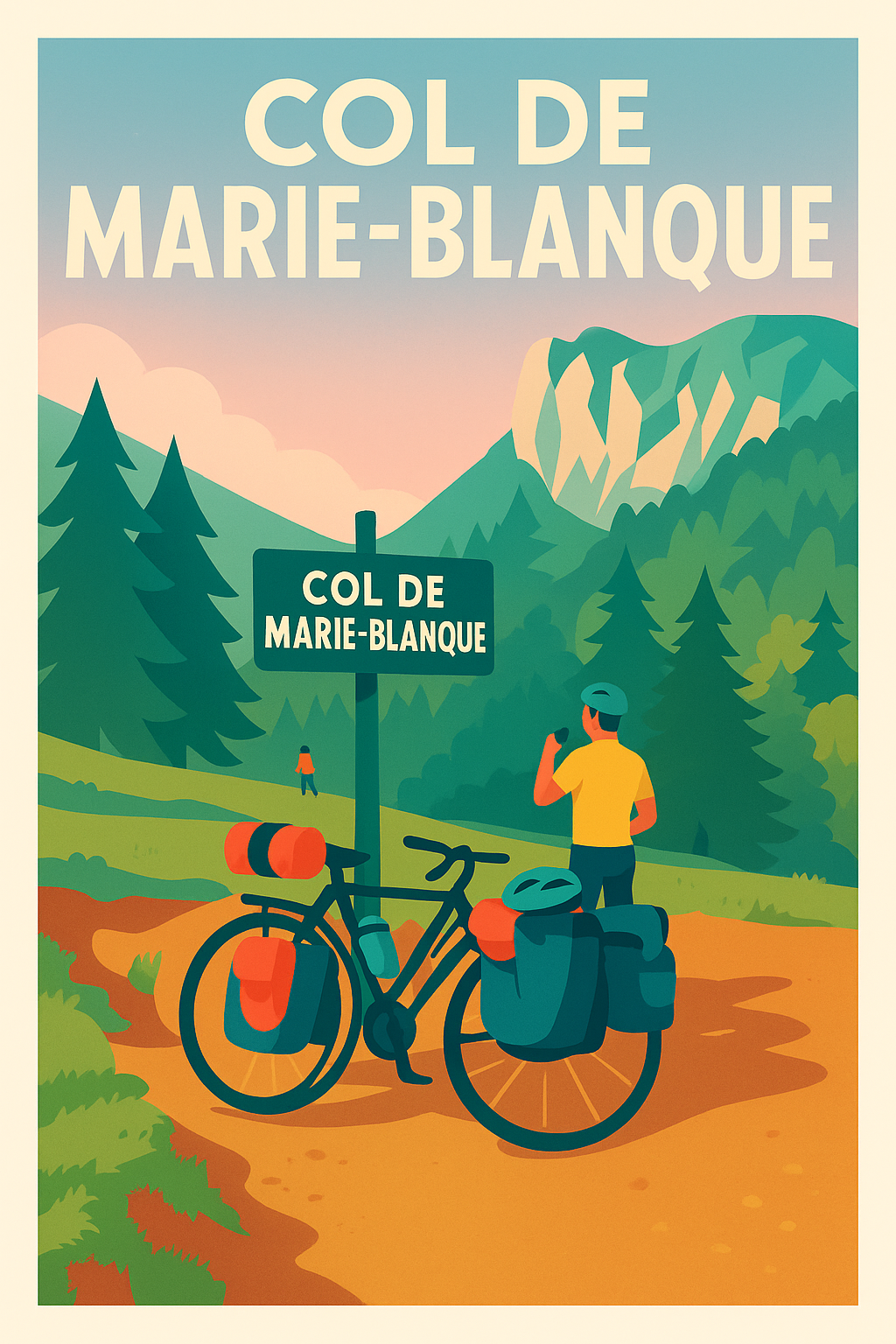 Affiche de Col de Marie-Blanque - L'ascension mythique des Pyrénées