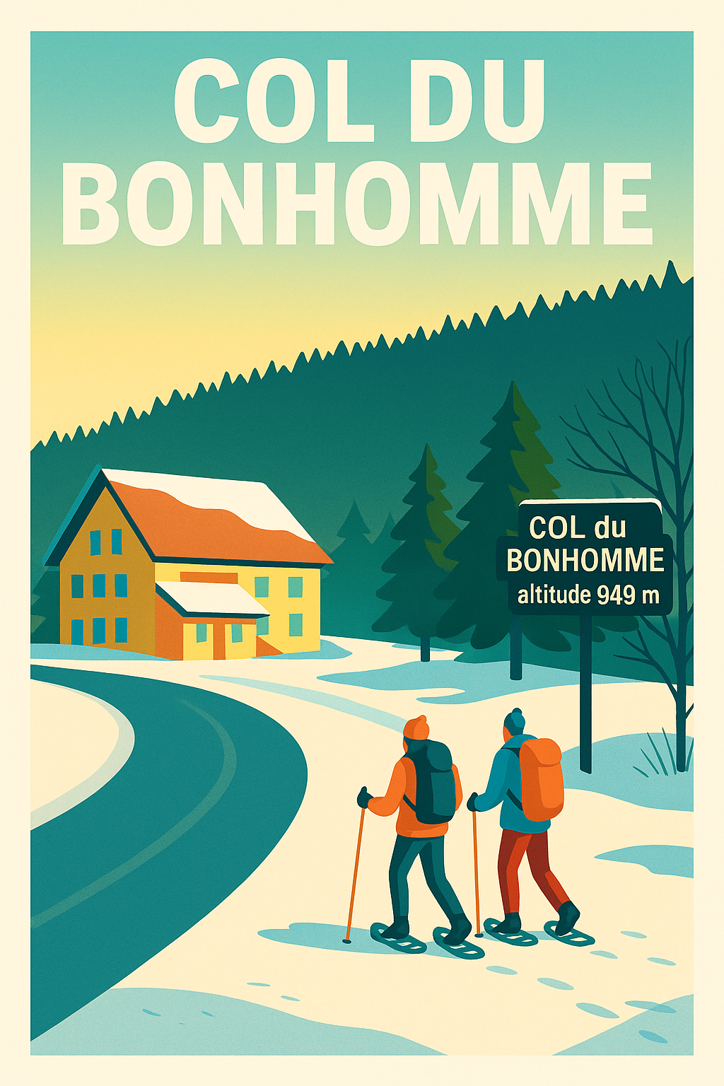 Affiche de Col du Bonhomme - L'évasion hivernale au cœur des Vosges