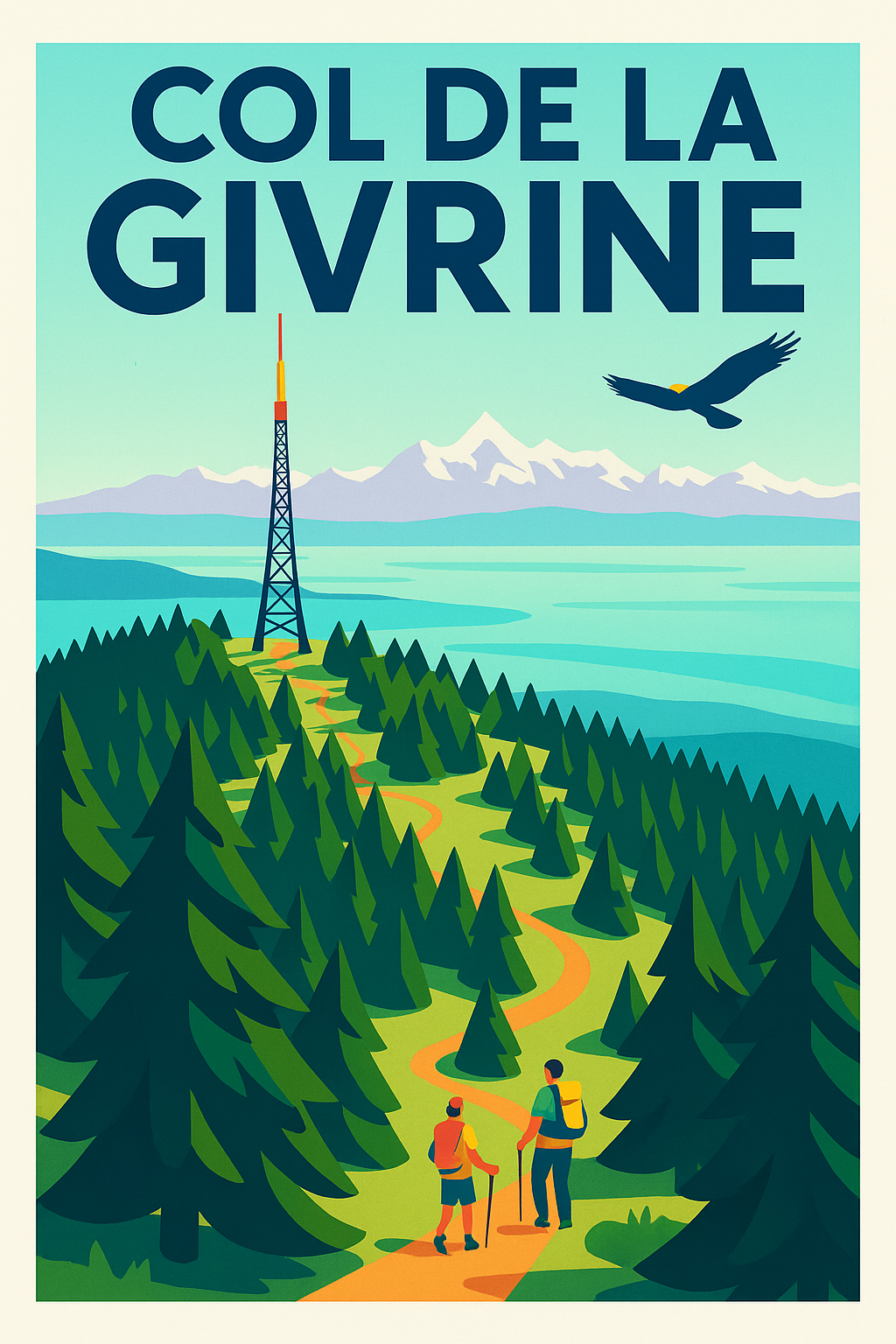 Affiche de Col de la Givrine - Évasion panoramique au cœur du Jura