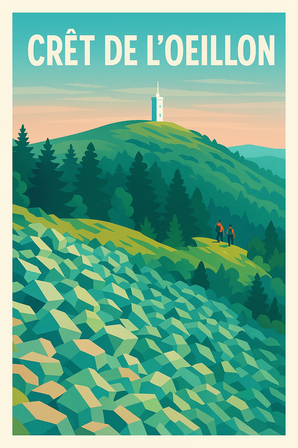 Affiche de Crêt de l'Oeillon - Sommet emblématique du Pilat