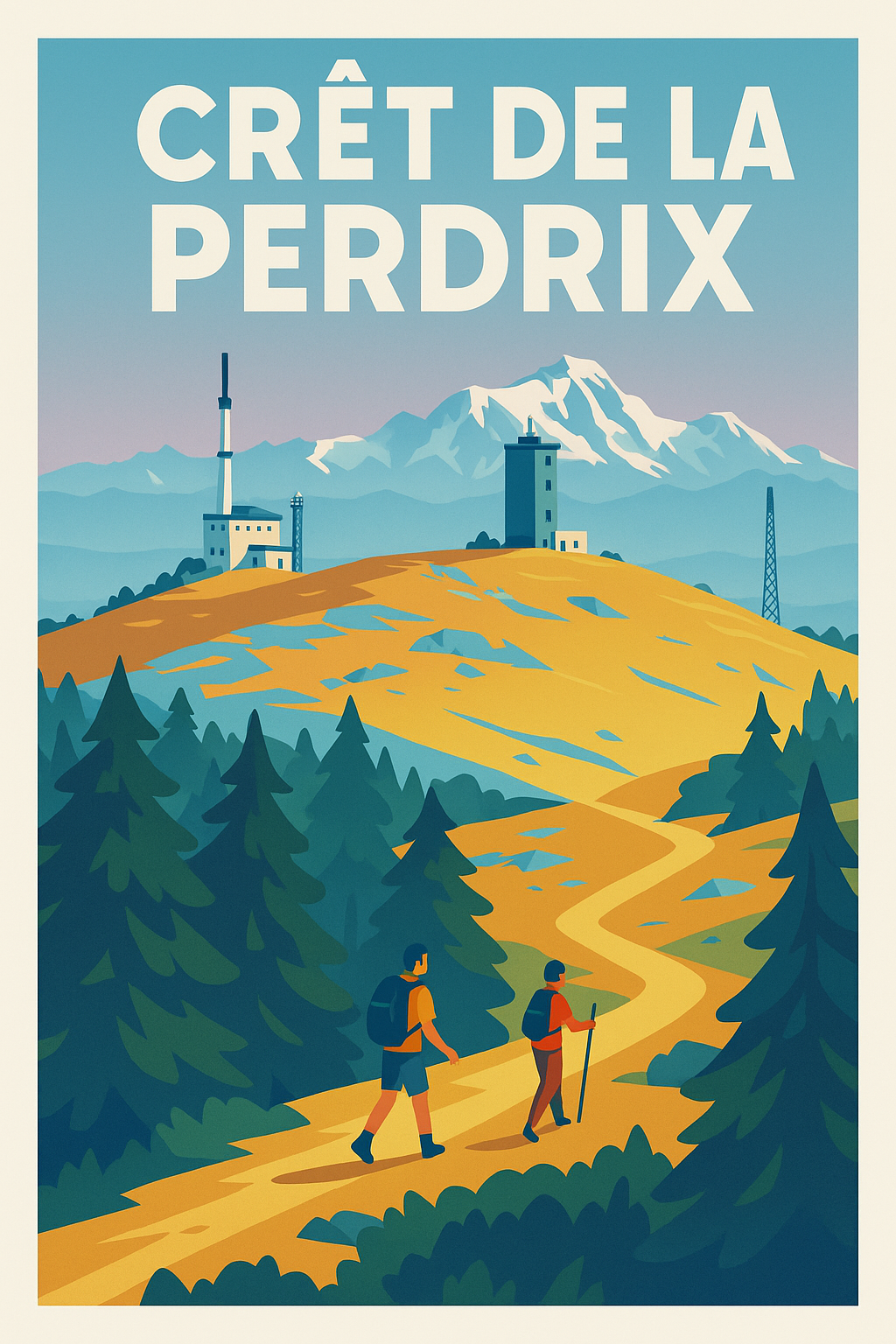 Affiche de Crêt de la Perdrix - Le sommet majestueux du Pilat