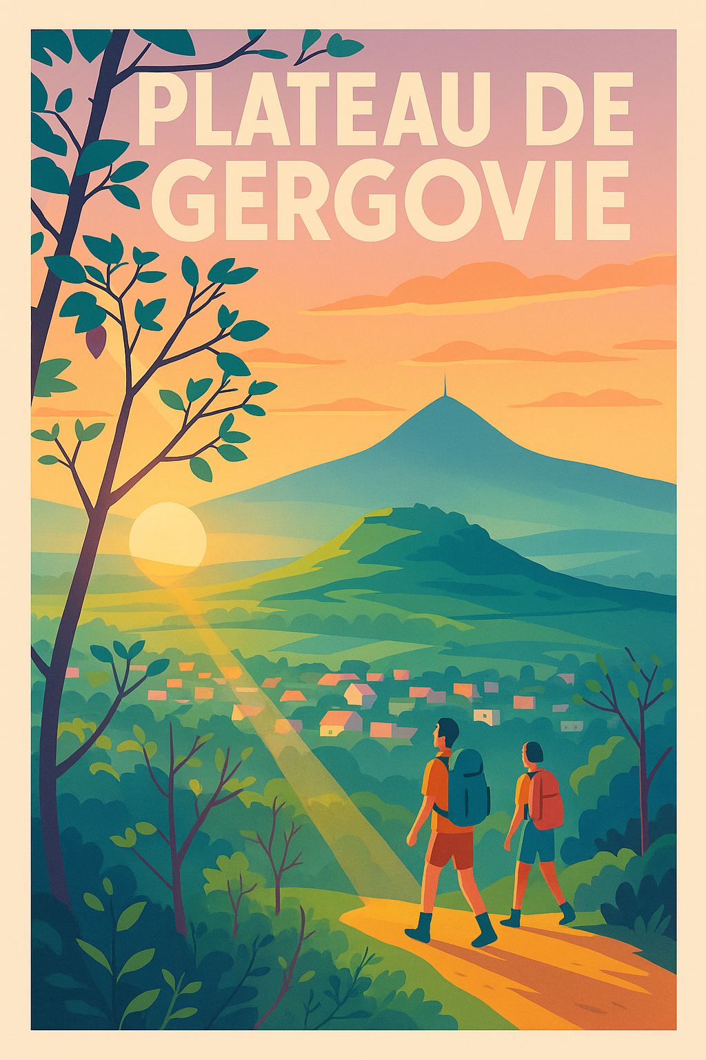 Affiche de Plateau de Gergovie - Marchez sur les traces de l'histoire auvergnate