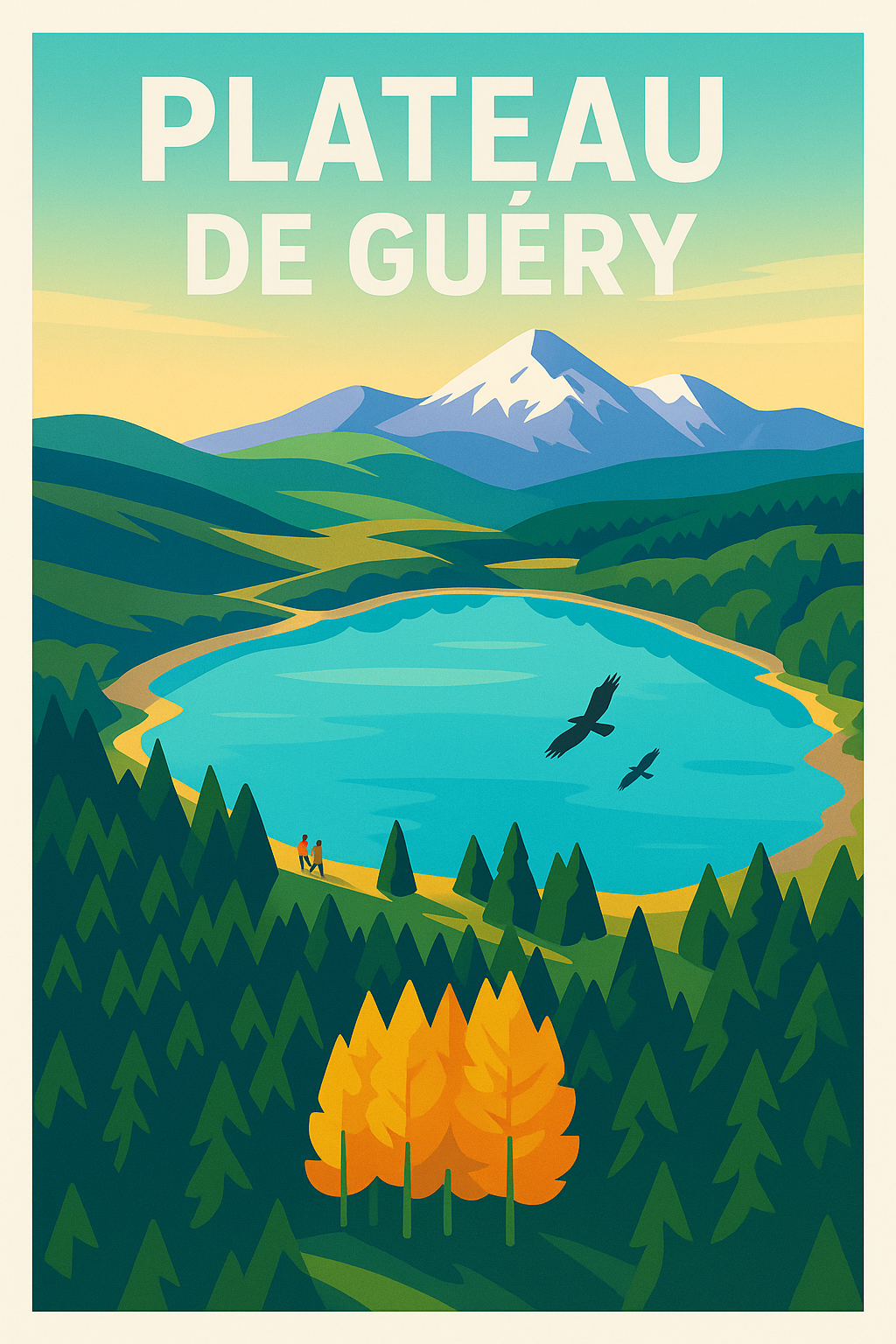Affiche de Plateau de Guéry - L'éclat sauvage des sommets d'Auvergne
