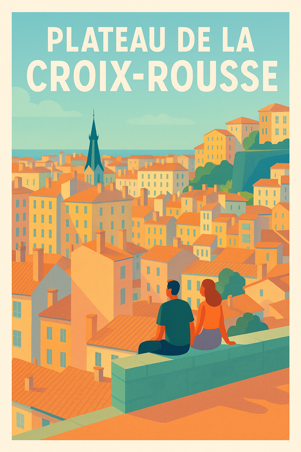 Affiche de Plateau de la Croix-Rousse - L'âme de Lyon vue des hauteurs