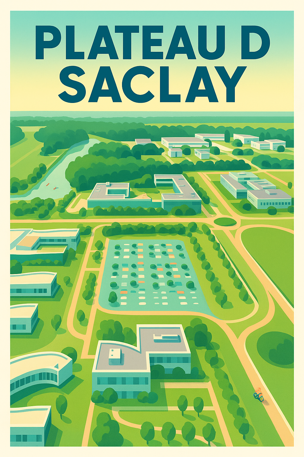 Affiche de Plateau de Saclay - L'alliance de l'innovation et de la nature