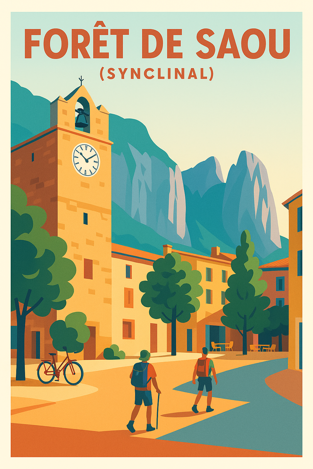Affiche de Forêt de Saou - L'éclat du synclinal perché