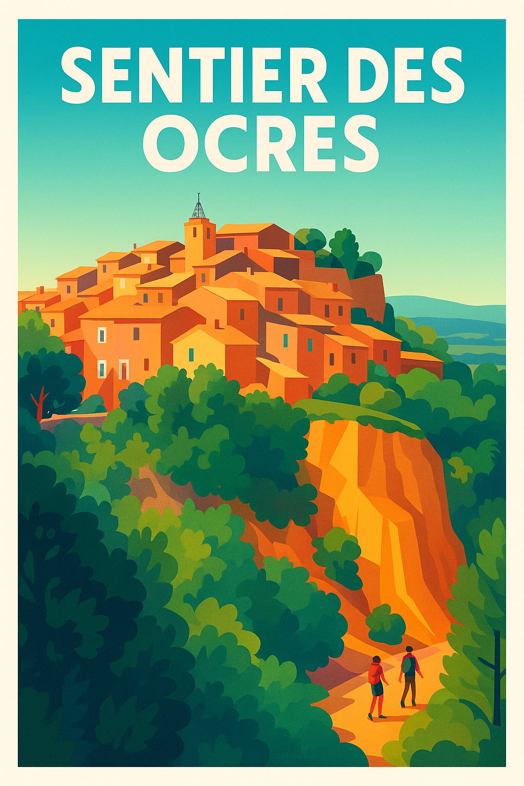 Affiche de Sentier des Ocres - Les couleurs flamboyantes de la Provence