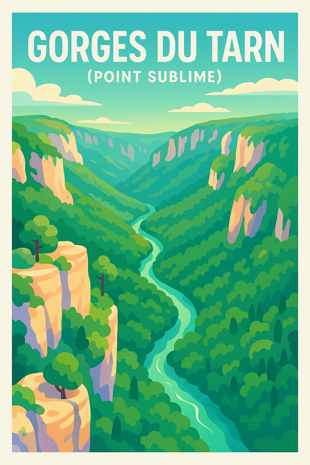 Affiche de Gorges du Tarn - L'éclat vertigineux du Point Sublime