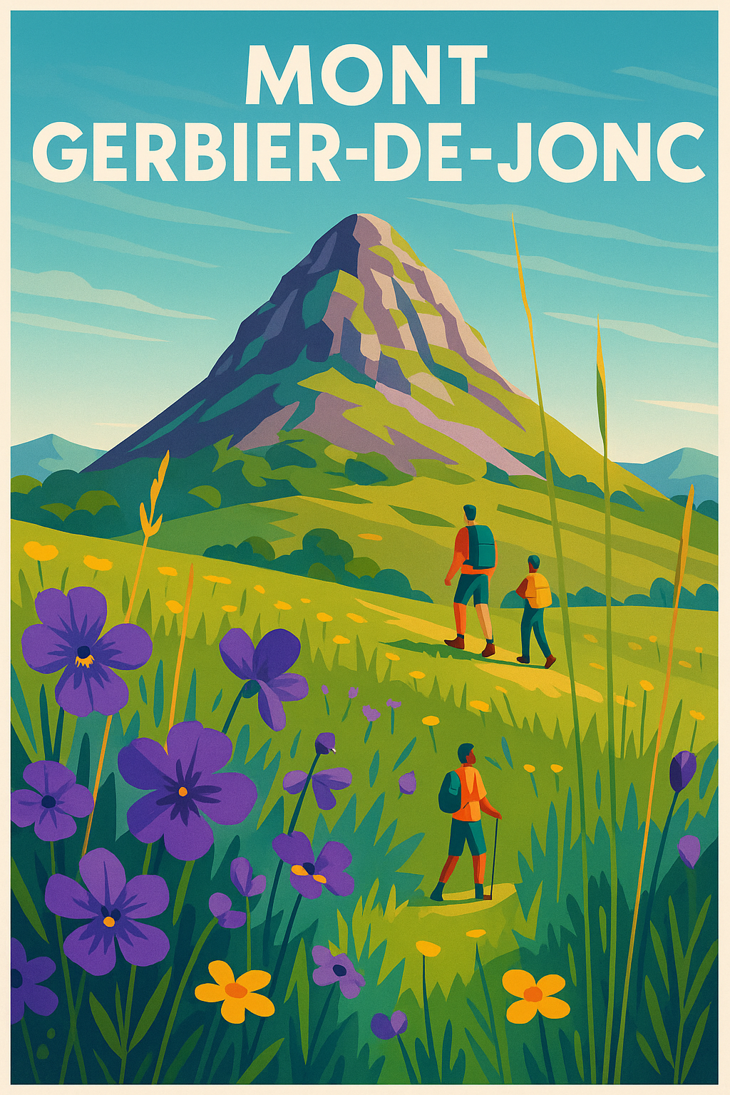 Affiche de Mont Gerbier-de-Jonc - Évadez-vous aux sources de la Loire