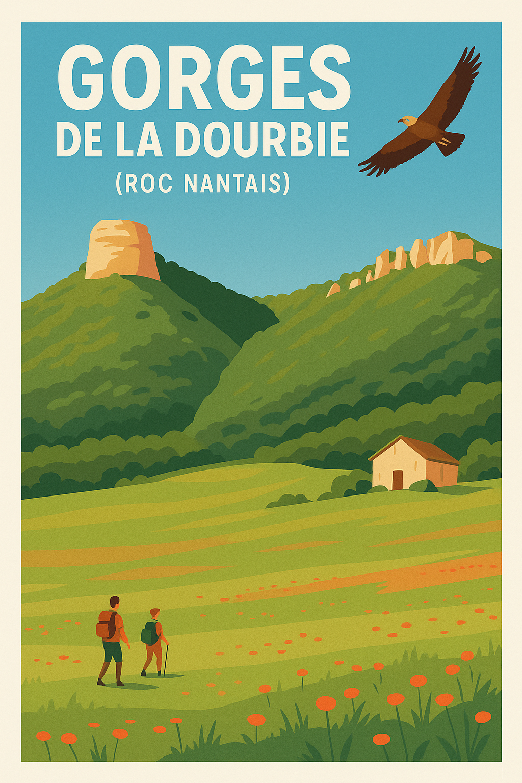Affiche de Gorges de la Dourbie - Évadez-vous vers le Roc Nantais