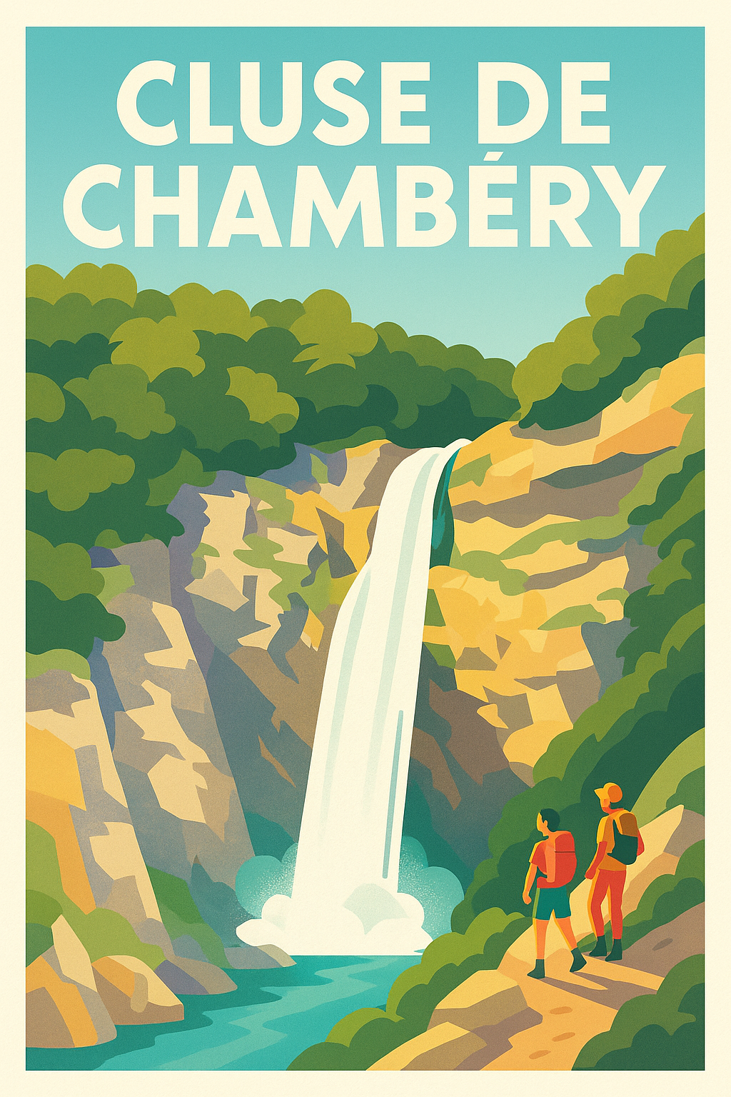 Affiche de Cluse de Chambéry - L'éclat sauvage des Alpes