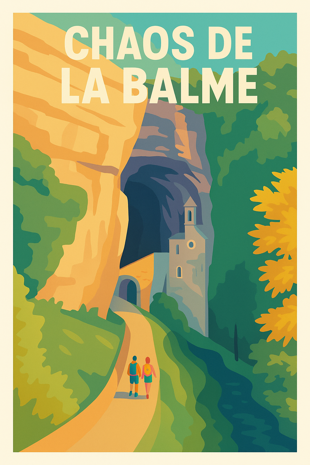 Affiche de Chaos de la Balme - L'évasion mystique au cœur de la roche