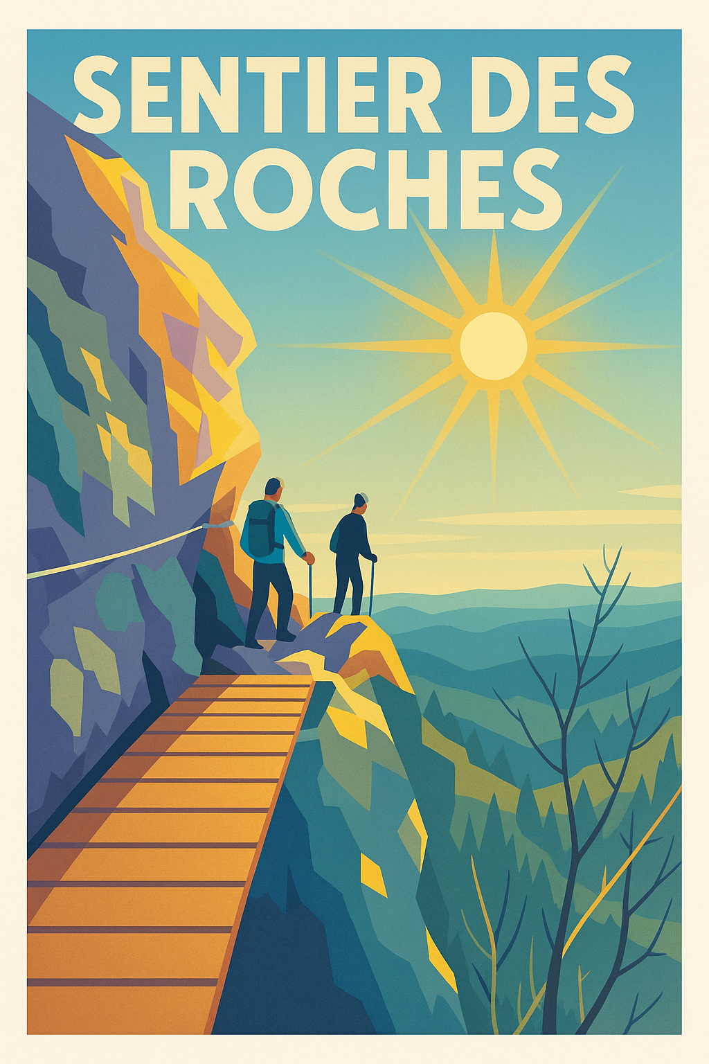 Affiche de Sentier des Roches - L'aventure au cœur des sommets vosgiens