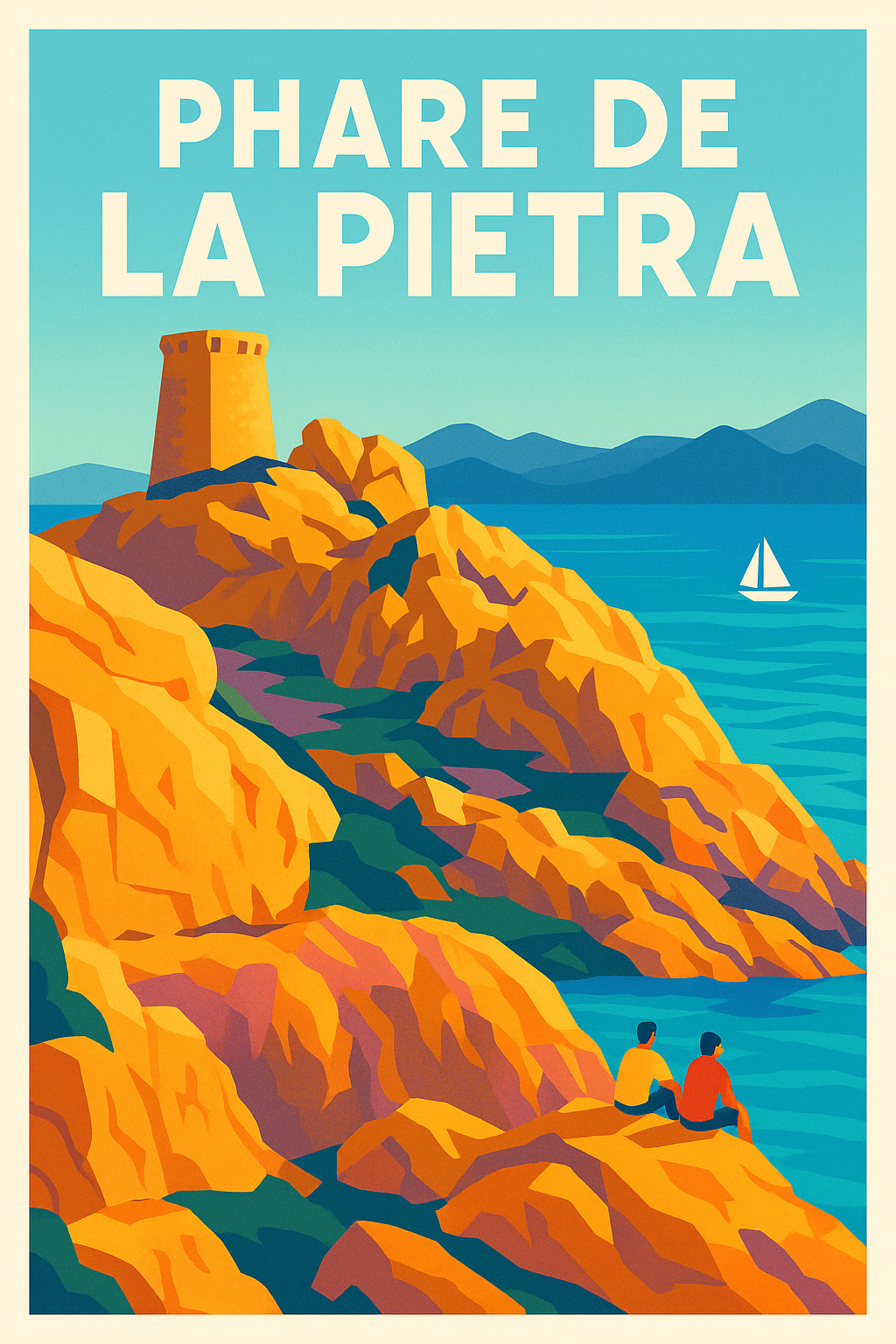Affiche de Phare de la Pietra - L'éclat de l'Île-Rousse en affiche