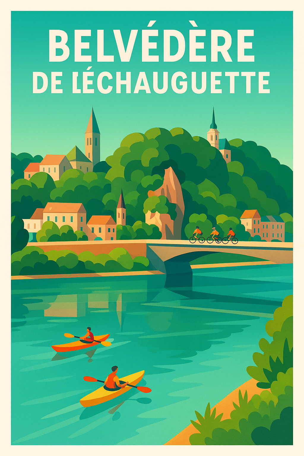 Affiche de Belvédère de l'Échauguette - Évasion naturelle et charme pittoresque