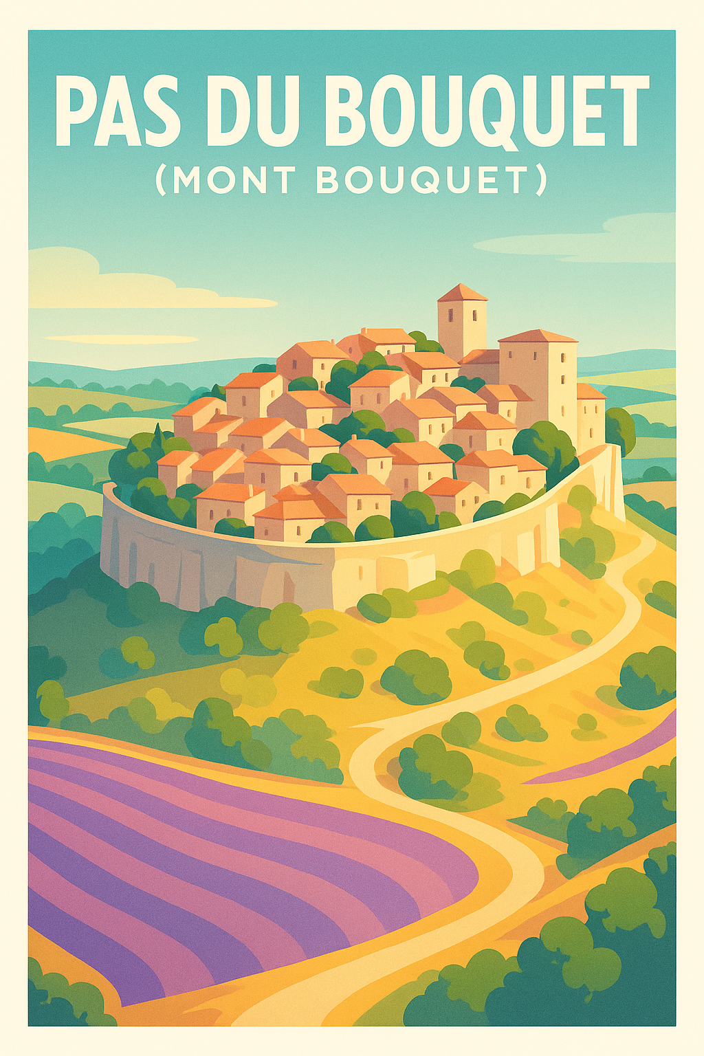Affiche de Pas du Bouquet - L'élégance provençale au pied du Mont Bouquet