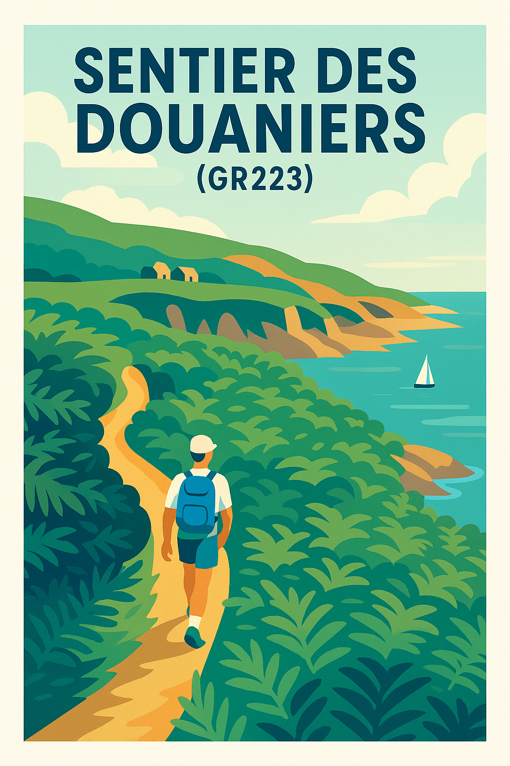 Affiche de Sentier des Douaniers - Évadez-vous sur le mythique GR223