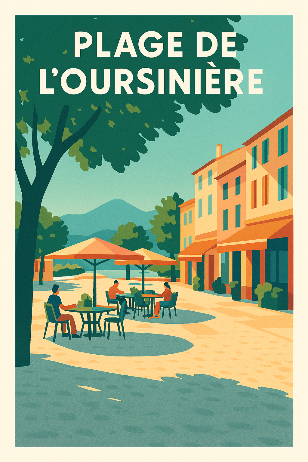 Affiche de Plage de l'Oursinière - Douceur de vivre et soleil varois
