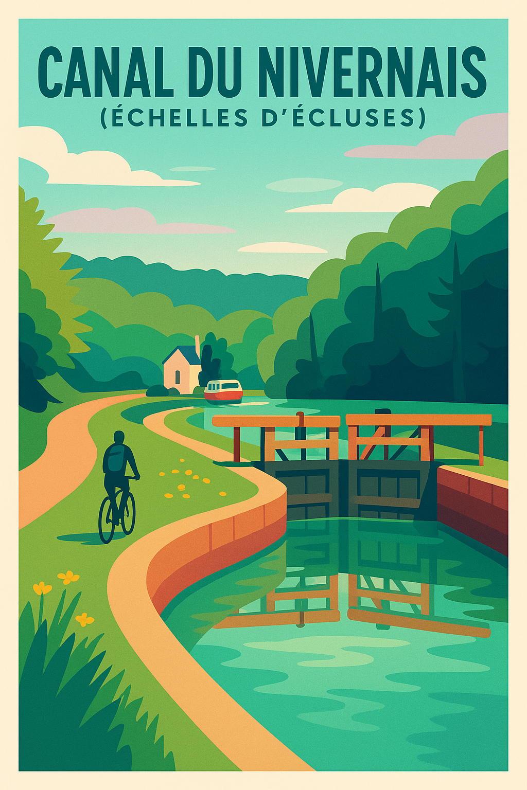 Affiche de Canal du Nivernais - La sérénité au fil de l'eau