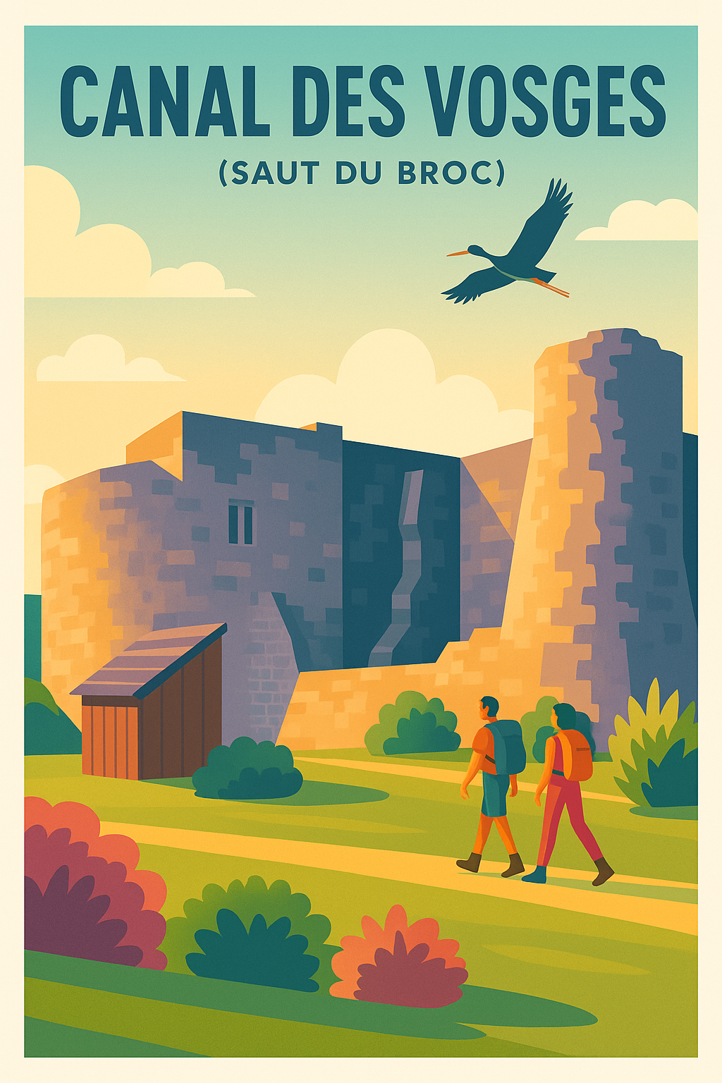 Affiche de Canal des Vosges - L'évasion au cœur du Saut du Broc