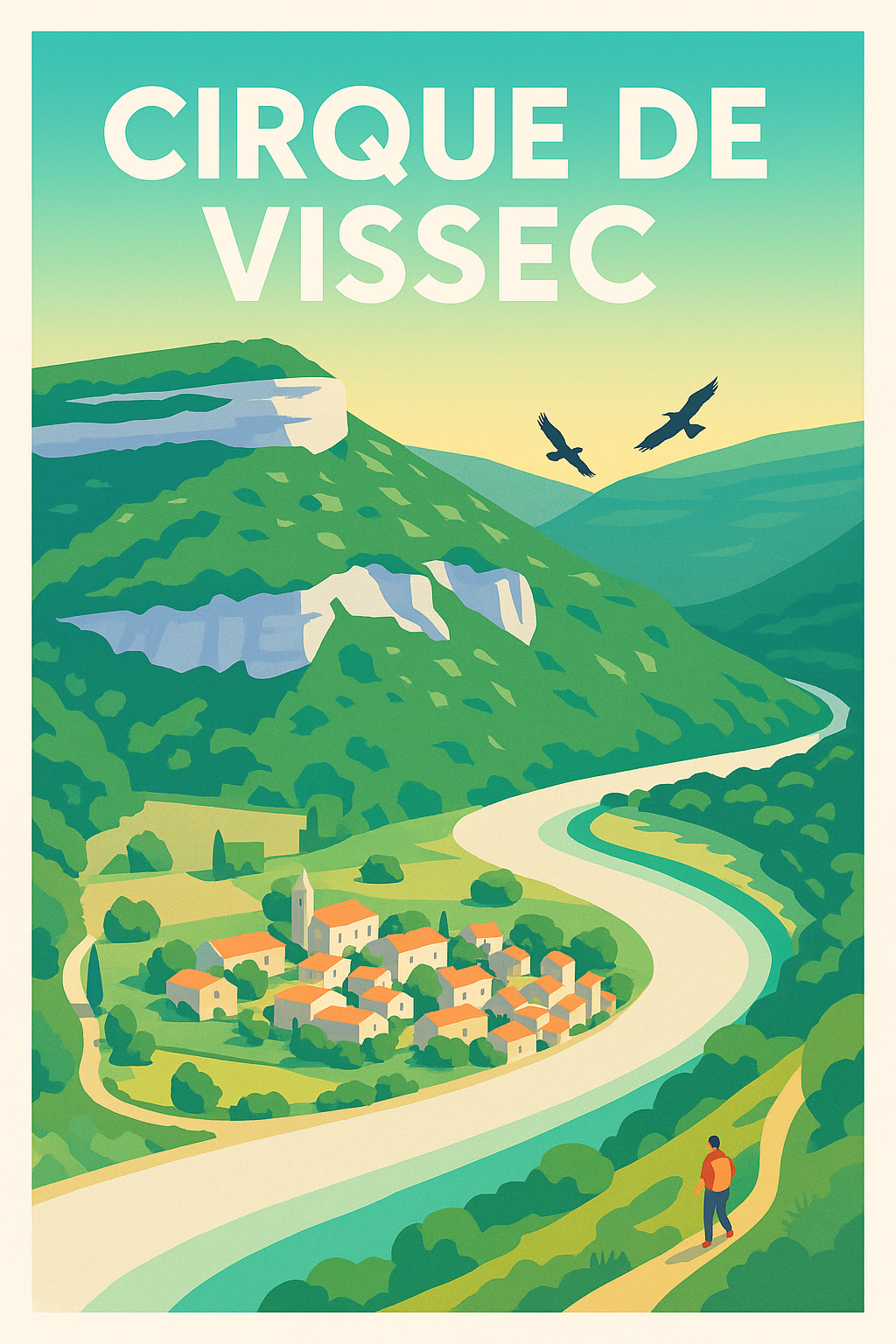 Affiche de Cirque de Vissec - Évasion sauvage au cœur du Gard