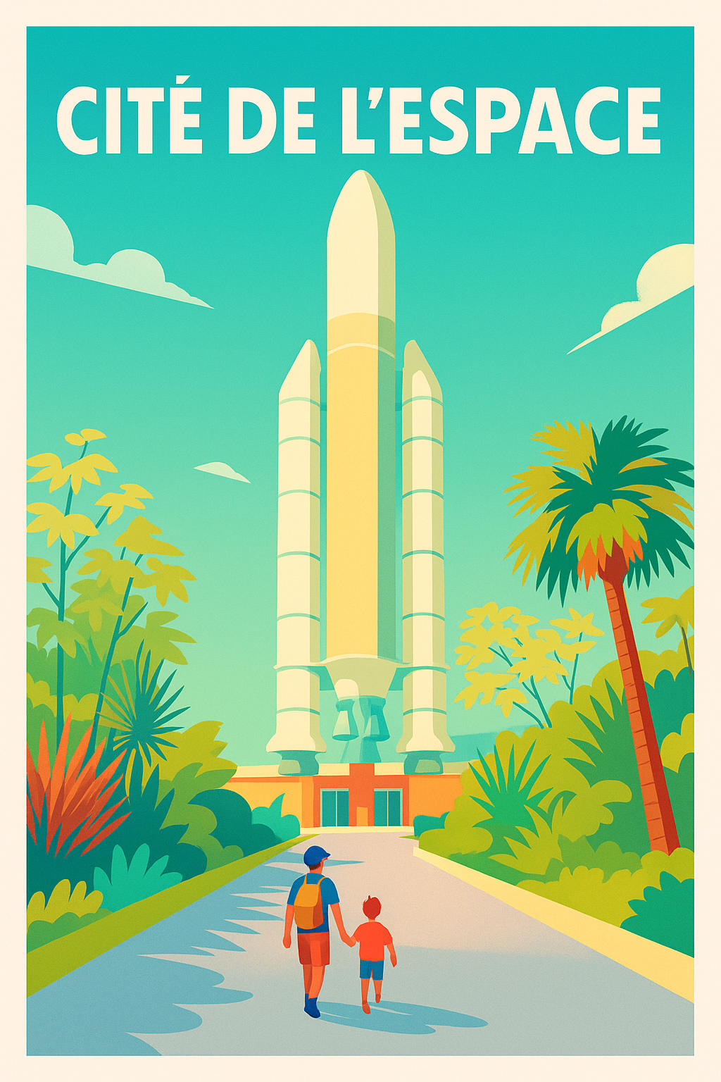Affiche de Cité de l'Espace - Décrochez la lune en famille