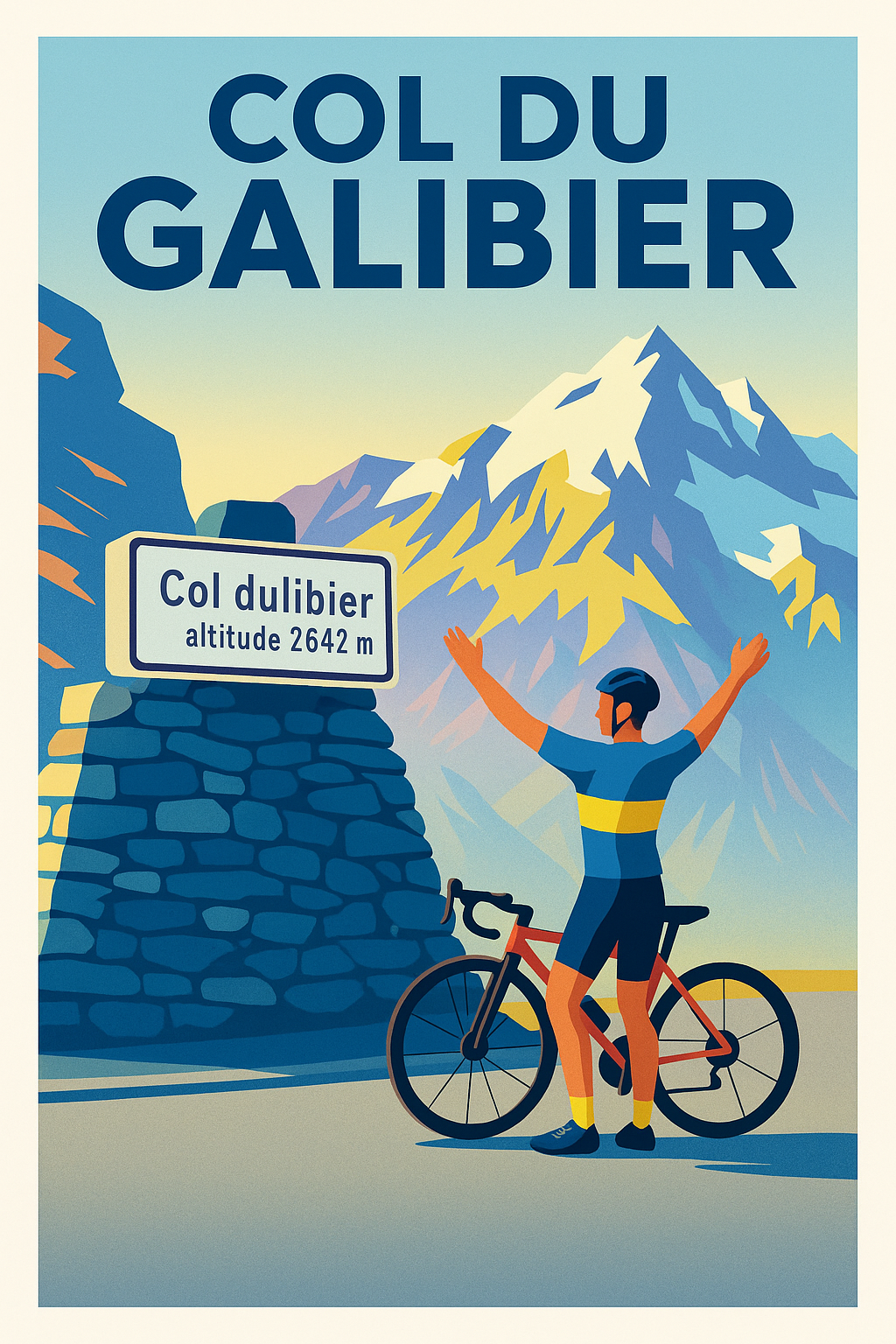 Affiche de Col du Galibier - Le sommet de la légende cycliste