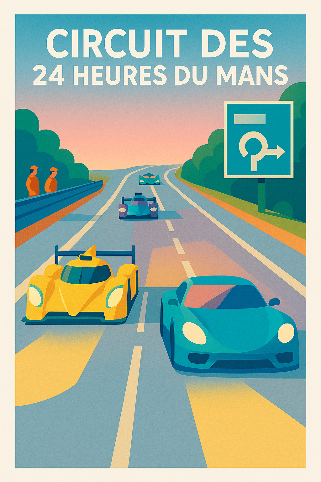 Affiche de Circuit des 24 Heures du Mans - L'adrénaline de la légende automobile