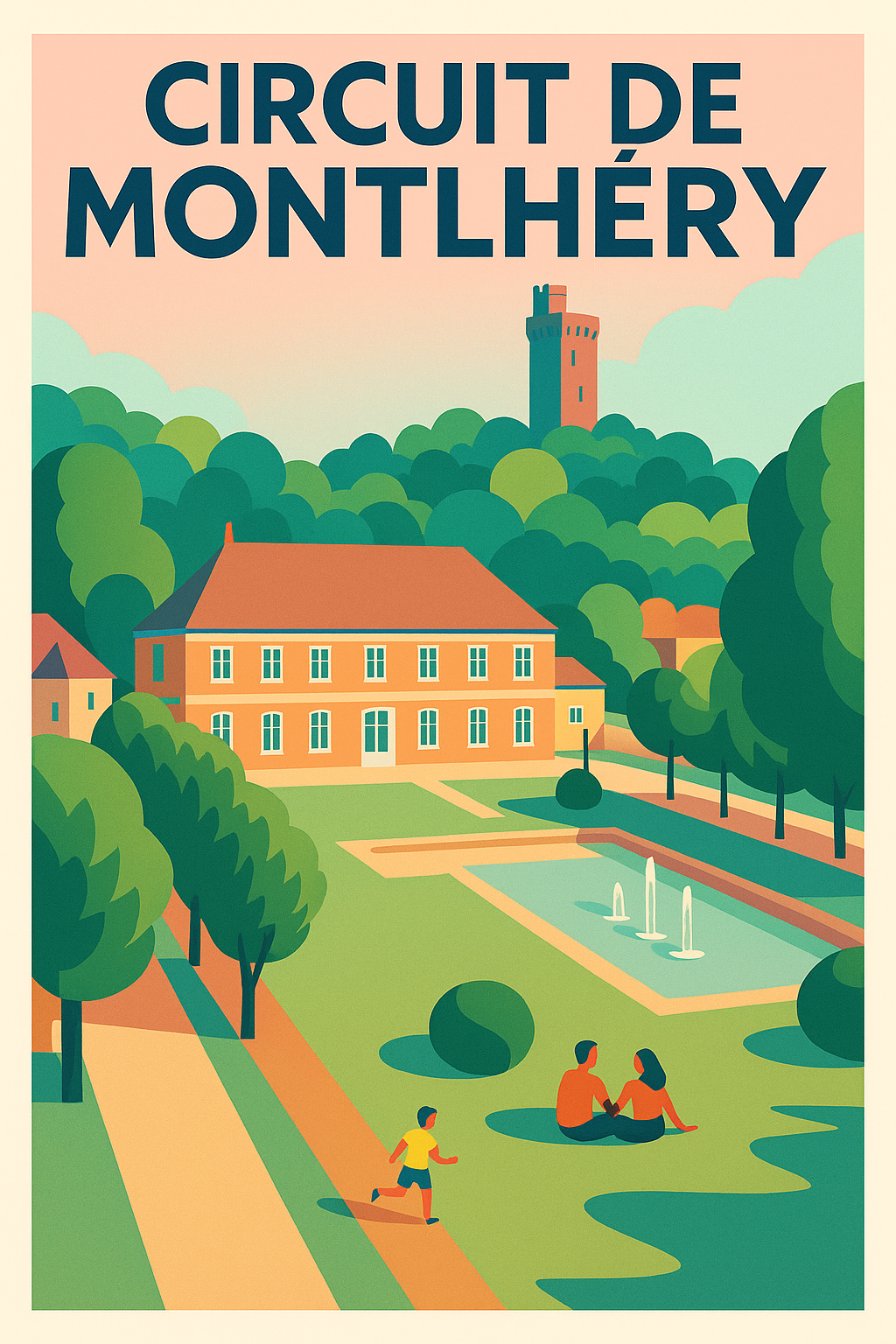 Affiche de Circuit de Montlhéry - L'élégance du patrimoine essonnien